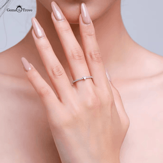 Elegant Diamond Heart Ring