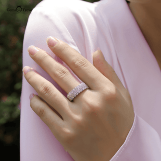 Sparkling Moissanite Promise Ring