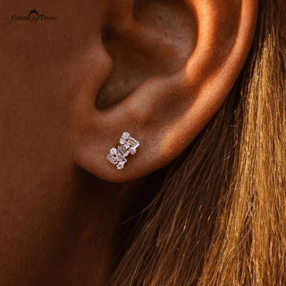 Diamond Encrusted Stud Earrings