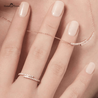 Elegant Bar Shaped Diamond Ring