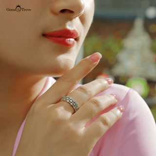 Lustrous Moissanite Sparkle Band