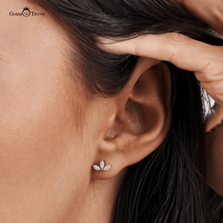 Elegant Marquise Diamond Studs