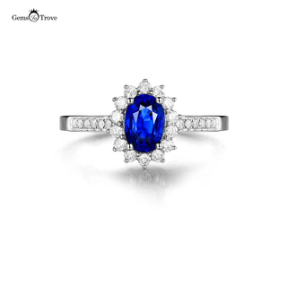 Gold Sapphire Ring Blue Gem