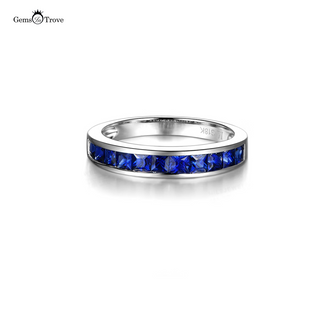 Blue Sapphire Wedding Band Classic
