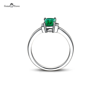 3-Stone Emerald Cut Diamond Ring
