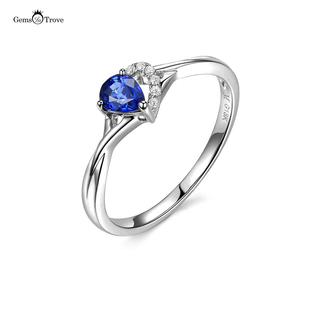 Sapphire Heart Promise Ring