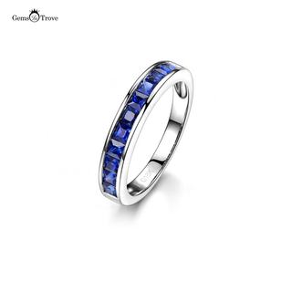 Blue Sapphire Wedding Band Classic