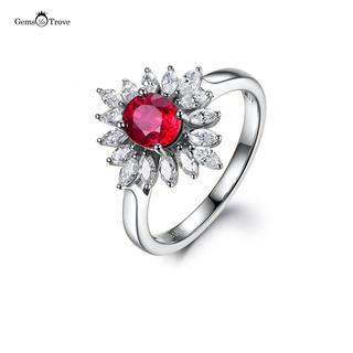 Ruby And Diamond Ring Marquise