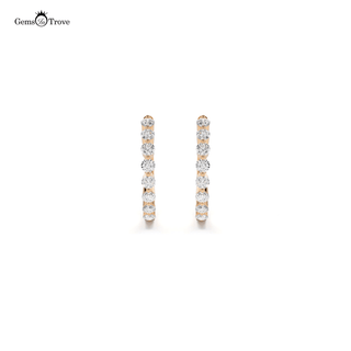 Brilliant Diamond Hoop Earrings