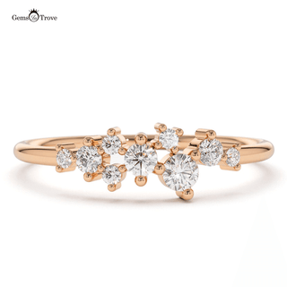 Elegant Diamond Cluster Ring