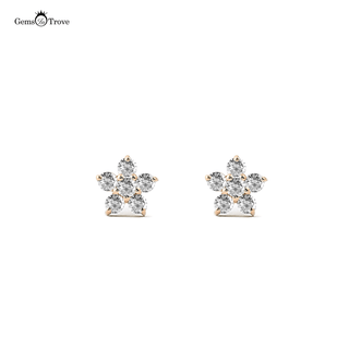 Diamond Star Stud Earrings