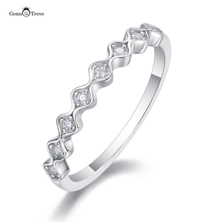 Wave Whisper Moissanite Band