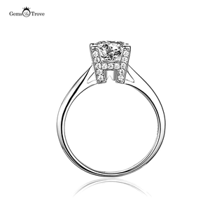 High tower itter H moissanite ring