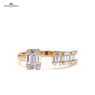 Illusion Floating Diamond Baguette Ring