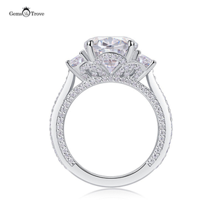 Sparkling Ice Starburst Moissanite Ring