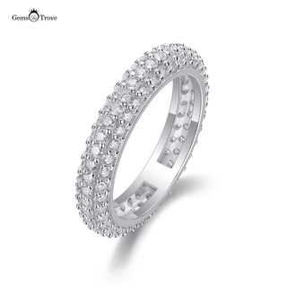 Elegant Moissanite Encrusted Band