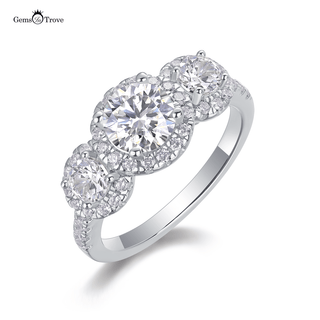 Timeless Halo Moissanite Ring