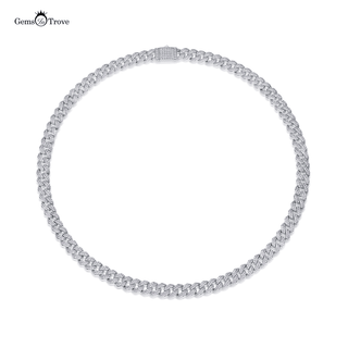 Elegant Moissanite Curb Chain