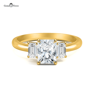 Radiant Triple Dazzle Ring