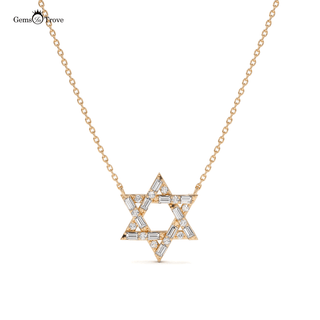 Sparkling Diamond Star Necklace