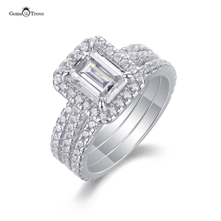 Elegant Stackable Moissanite Ring Set