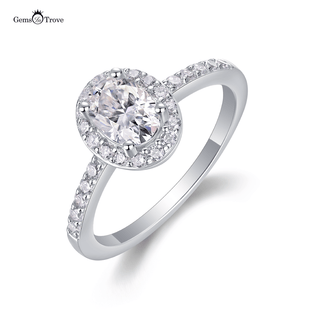 Opulent Oval Moissanite Ring