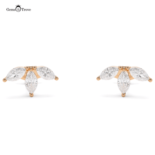 Elegant Marquise Diamond Studs