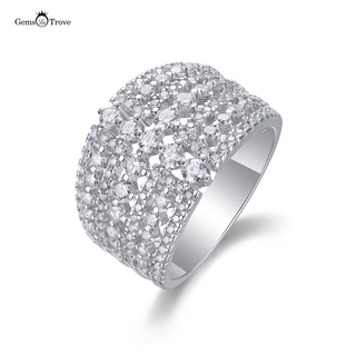 Brilliant Moissanite Encrusted  Ring