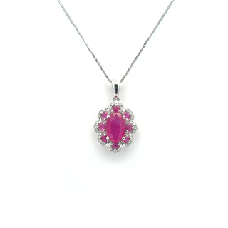 Fleur Aurora Ruby Pendant