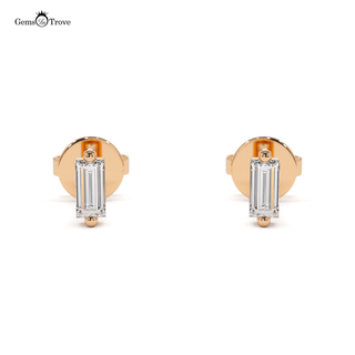 Vertical Baguette Diamond Earrings