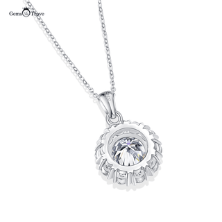 Moissanite Diamond Snowflake Pendant