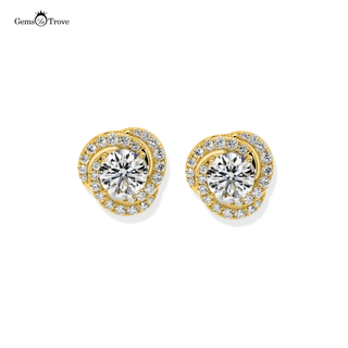 Heartfelt Round Radiance Studs Earring