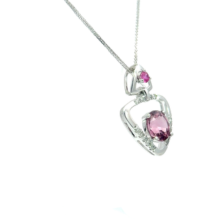 Luna Heart Purple Spinel Pendant
