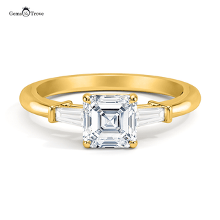 Asscher Trinity Sparkle Ring