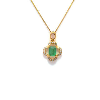 Emerald Serene Drop Pendant