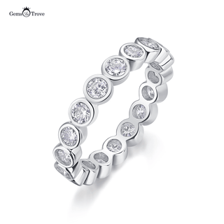 Eternal Shine Moissanite Bezel Infinity