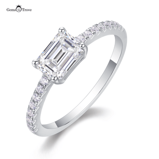 Classic Emerald Pave Radiance Ring