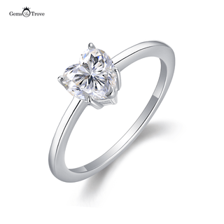 Heart’s Embrace Moissanite Ring