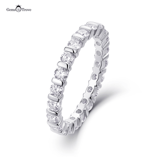 Gleaming Moissanite Eternity Band