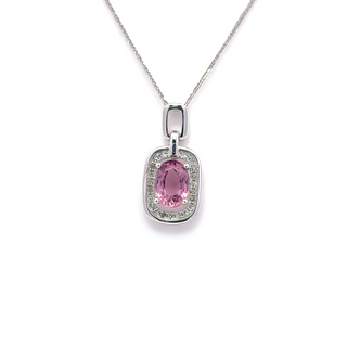 Oval Pink Spinel Classic Pendant