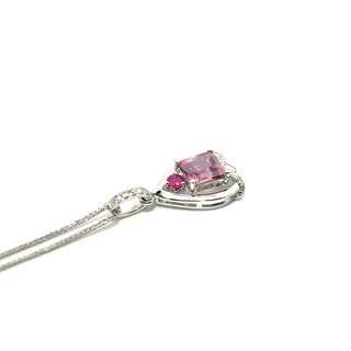 Pink Spinel Radiance Bar Pendant