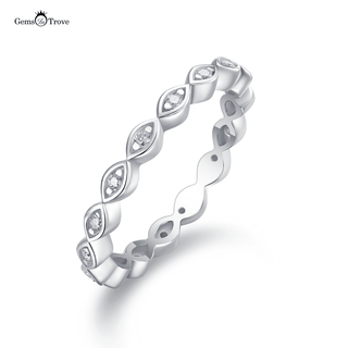 Moissanite Eye Eternity Band