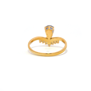 Celeste Pear Sapphire Ring