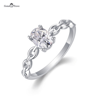 Chain Design Moissanite Ring