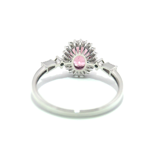 Pink Spinel Diamond Statement Ring