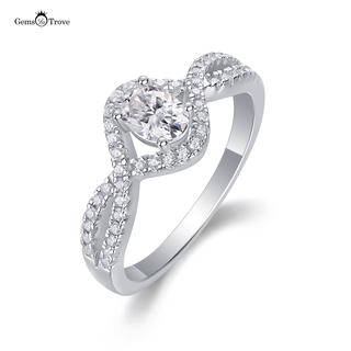 Wave of Elegance Moissanite Ring