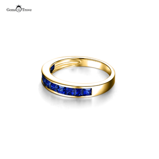 Blue Sapphire Wedding Band Classic