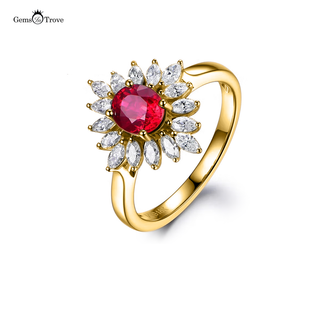 Ruby And Diamond Ring Marquise