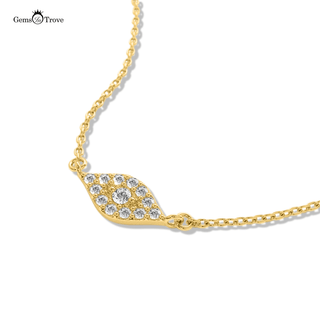 Diamond Gold Eye Pendant Necklace