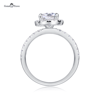 Elegant Pear Moissanite Ring